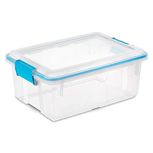 Sterilite Multipurpose 12 Quart Plastic Storage Container Tote Box with Secure Gasket Sealed Latching Lids for Home and Office Organization, (6 Pack) | The Storepaperoomates Retail Market - Fast Affordable Shopping