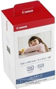 Canon RP-108 Cyan/Magenta/Yellow Ink Ribbons and Paper Set