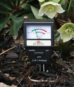 Burpee Electronic Measuring Level & Soil Fertility, Batteries Not Needed | Accurate Rapid pH Meter Gardening Tool for Healthy Indoor and Outdoor Plant Care, 1 Soil Tester