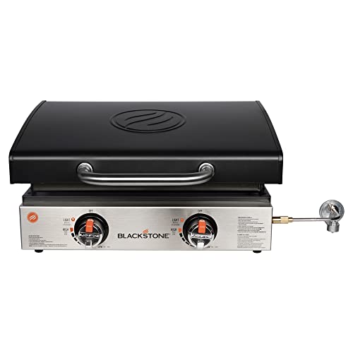 Blackstone 1813 Stainless Steel Propane Gas Hood Portable, Flat Griddle Grill Station for Kitchen, Camping, Outdoor, Tailgating, Tabletop, Countertop – Heavy Duty, 12, 000 BTUs, 22 Inch, Black | The Storepaperoomates Retail Market - Fast Affordable Shopping
