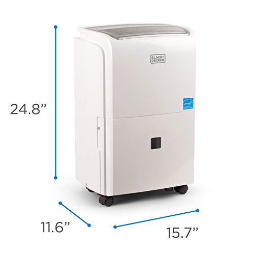 BLACK+DECKER 4500 Sq. Ft. Dehumidifier with Drain Pump for Extra Large Spaces and Basements, Energy Star Certified, BDT50PWTB | The Storepaperoomates Retail Market - Fast Affordable Shopping