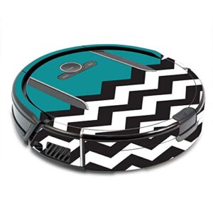 MightySkins Skin Compatible with Shark Ion Robot R85 Vacuum – Teal Chevron | Protective, Durable, and Unique Vinyl Decal wrap Cover | Easy to Apply, Remove, and Change Styles | Made in The USA