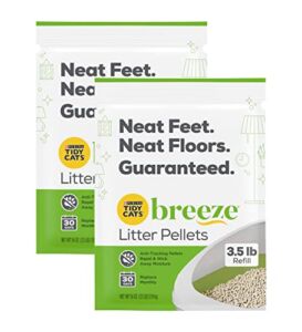 Purina Tidy Cats Breeze Litter Pellets Refill for Tidy Cats System, 3.5 lb. Pouch (Pack of 2)