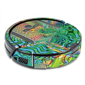 MightySkins Skin Compatible with Shark Ion Robot R85 Vacuum – Psychedelic | Protective, Durable, and Unique Vinyl Decal wrap Cover | Easy to Apply, Remove, and Change Styles | Made in The USA