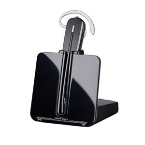 Plantronics – CS540 Wireless DECT Headset (Poly) – Single Ear (Mono) Convertible (3 wearing styles) – Connects to Desk Phone – Noise Canceling Microphone
