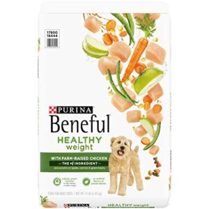 Purina Beneful Healthy Weight Dry Dog Food with Farm-Raised Chicken – 14 lb. Bag