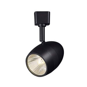 Hampton Bay 2.56 in. 1-Light Black Dimmable LED Track Lighting Head
