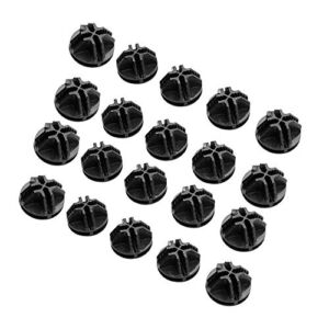 URBEST Wire Cube Connectors, Wire Cube Plastic Connectors for Modular Organizer Closet and Wire Grid Cube Storage Shelving Unit (Black, 20)