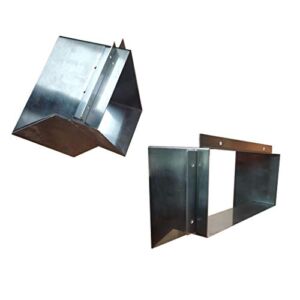 304 Stainless Steel Wall Mount Rectangle Open Rubbish Garbage Waste Trash Chute