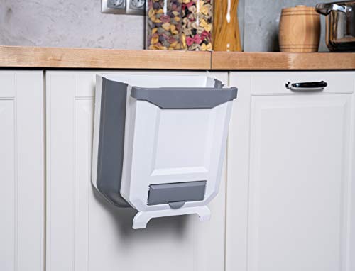 Hanging Trash Can for Kitchen Cabinet Door – Small Over The Door Wastebasket – Hanging Door Mounted Kitchen Garbage Trash Can – Mini Garbage Container for Cabinet / Bedroom / Bathroom | The Storepaperoomates Retail Market - Fast Affordable Shopping