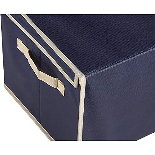 Juvale Foldable Storage Bins, Fabric Cubes (Navy, 16.2 x 10 x 12 in, 3 Pack) | The Storepaperoomates Retail Market - Fast Affordable Shopping