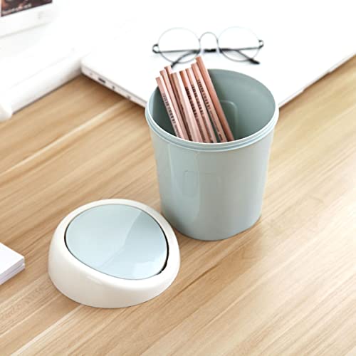 Mini Trash Can Tiny Trash Can with Lid, Mini Desktop Waste Bin Countertop Garbage Can, Swing-Top Tiny Waste Bin Waste Can for Home Office(pink) | The Storepaperoomates Retail Market - Fast Affordable Shopping