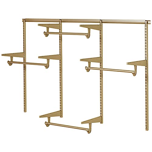 Closet Culture by Knape & Vogt Culture 6 ft. Steel Closet Hardware Kit in Satin Gold Shelving | The Storepaperoomates Retail Market - Fast Affordable Shopping