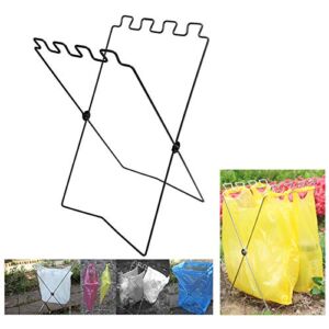 Hozee Trash Rack, Plastic Bag Shelf, Hanging Trash Garbage Bag Holder for Kitchen Barbecue Accessory Camping Picnic BBQ Supplies