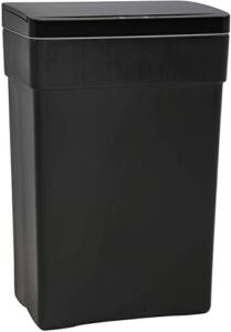 Vnewone 13 Gallon Trash Can Touch Free Automatic for Home, Kitchen, and Bathroom Garbage Plastic High-Capacity Garbage Can,Black