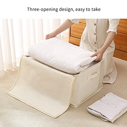 Vailando Large Blanket Storage Bags for Blanket Comforter Sweater Closet Storage Container, Fabric Storage Boxs with Lid for Bedroom Closet Shelves Office Nursery | The Storepaperoomates Retail Market - Fast Affordable Shopping