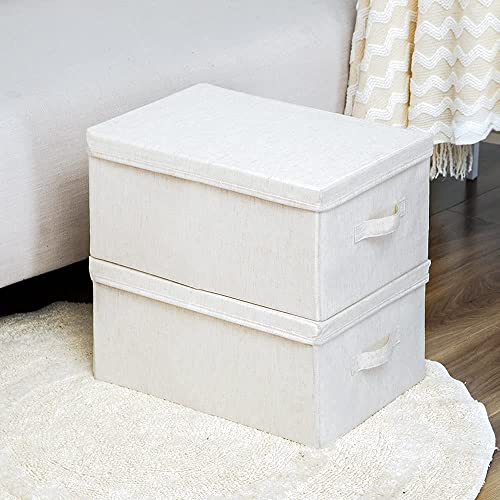 Vailando Large Blanket Storage Bags for Blanket Comforter Sweater Closet Storage Container, Fabric Storage Boxs with Lid for Bedroom Closet Shelves Office Nursery | The Storepaperoomates Retail Market - Fast Affordable Shopping