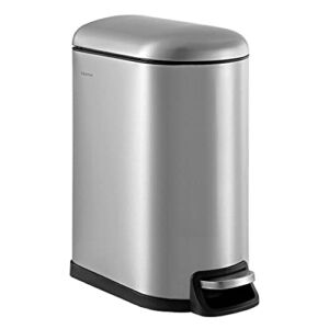 happimess HPM1010A Roland 10.6-Gallon Step-Open, Chrome Home, Office, Kitchen Trash Can
