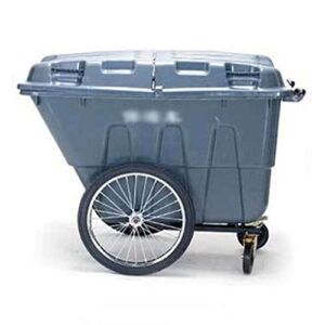 YBYB Trash can Garbage Bin Polyethylene Box Cart，Rollout Heavy-Duty Wheeled Trash/Garbage Can, 105.6-Gallon Recycling Bin (Color : Gray b, Size : 400L)