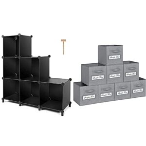 TomCare Cube Storage 6-Cube Closet Organizer Storage Shelves with 8-Pack Storage Shelf