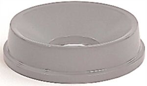 Rubbermaid Commercial Products Round Funnel-Top Trash Can Lid for Untouchable Containers, Gray, 16.2 in. -RCP354800GY