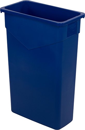 CFS 34202314 TrimLine Rectangle Waste Container Trash Can Only, 23 Gallon, Blue | The Storepaperoomates Retail Market - Fast Affordable Shopping