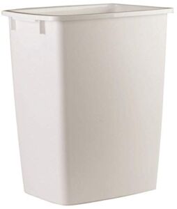 Rubbermaid 2806-TP-WHT Plastic Kitchen Wastebasket, White, 36-Qt. – Quantity 6