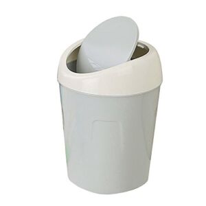 FORUU 2020 New Cute Kitchen Trash Can with Lid,Trumpet Desktops Creative Covered Living Room Mini Trash Can,Waste Basket,Small Trash Can,Best for Home Office Kitchen