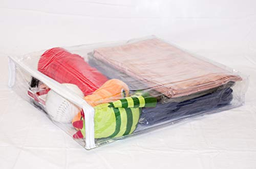 Clear Vinyl Zippered Storage Bags 15 x 18 x 3 Inch 5-Pack | The Storepaperoomates Retail Market - Fast Affordable Shopping