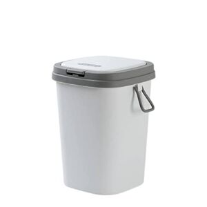 NC Nordic Style Trash can with lid Home Living Room Creative Toilet Kitchen Press Ring Covered Trash can
