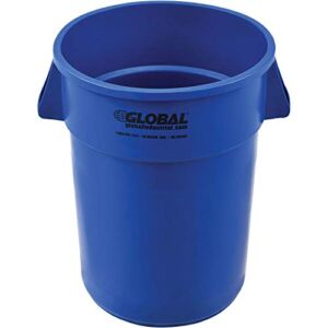 Global Industrial 44 Gallon Garbage Can, Blue