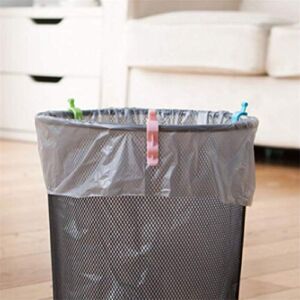 PULABO Creative Colorful Trash Can Clip Garbage Bag Fixed Clip Household Trash Can Anti-Slip Holder, 6Pcs/Set Adorable Quality and Environmentally