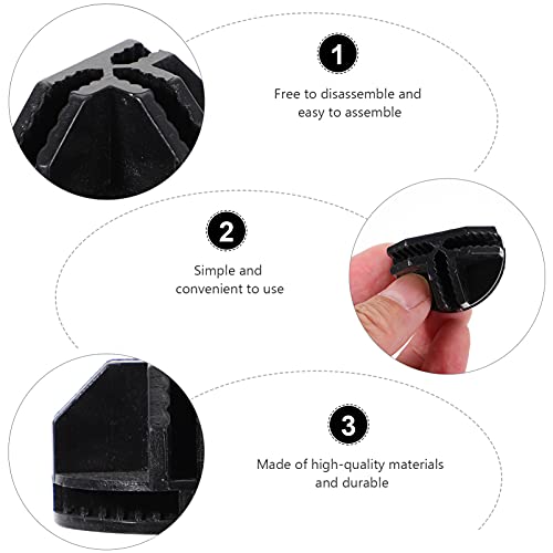 DOITOOL Cube Plastic Connectors Interlocking Connectors Wire Grid Cube Organizer Buckle Clips for Modular Closet Storage Organizer Black 20pcs | The Storepaperoomates Retail Market - Fast Affordable Shopping