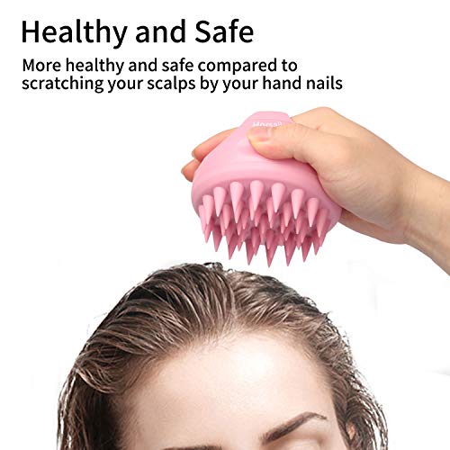 Scalp Massager Handheld Hair Massager Multifunctional Scalp Brush Hair Shampoo Brush Head Scrubber Body Massager Shoulder Foot Back Massager with 3 Different Brush Heads for Women Men Kids Pets | The Storepaperoomates Retail Market - Fast Affordable Shopping
