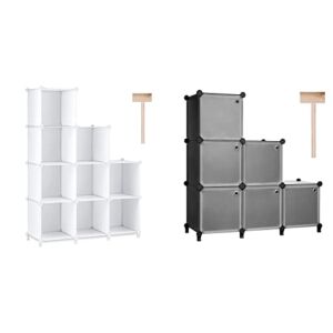 Puroma Cube Storage Organizer 9-Cube Closet Storage and Puroma Cube Storage Organizer with Doors