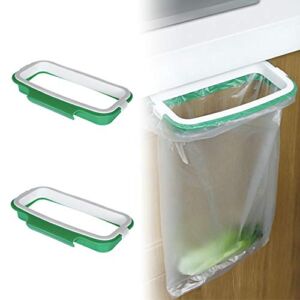 Trash Bag Holder for Kitchen Cupboard | Trash Bag Rack for Plastic Bags | Portable Hanging Trash Bag Holder | Garbage Bags Storage Rack for Kitchen Cupboard & Cabinets | Trash Bag Rack Pack of 2