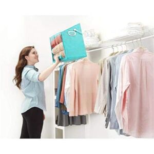 MULINN Clothes Blanket Storage Closet Bag Oldable Closet Caddy for Clothes/Linens/Games Pull-Down Shelf Storage System