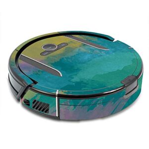 MightySkins Skin Compatible with Shark Ion Robot R85 Vacuum – Watercolor Blue | Protective, Durable, and Unique Vinyl Decal wrap Cover | Easy to Apply, Remove, and Change Styles | Made in The USA