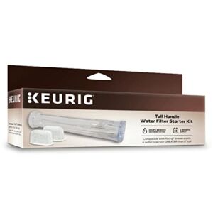 Keurig Tall Handle Water Filter Starter Kit, Comes with Water Filter Handle and 2 Replacement Water Filters, Compatible with Select Keurig Coffee Makers