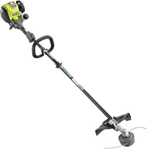 Ryobi 4-Cycle 30cc Attachment Capable Straight Shaft Gas Trimmer RY4CSS, 18 in. cutting width