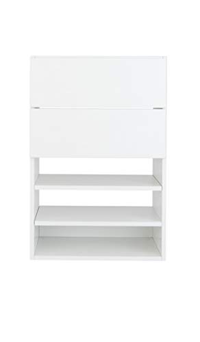 Short Closet Shelves Tower – Modular Closet System With Drawers (2) – Corner Closet System – Closet Organizers And Storage Shelves (White, White, 31.5 inches Wide) | The Storepaperoomates Retail Market - Fast Affordable Shopping