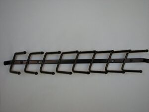 Wall Mount Stationary Tie Rack, Bronze, 14″