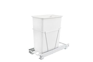 Rev-A-Shelf 30 Qrt Pull-Out Waste Container, Standard, White
