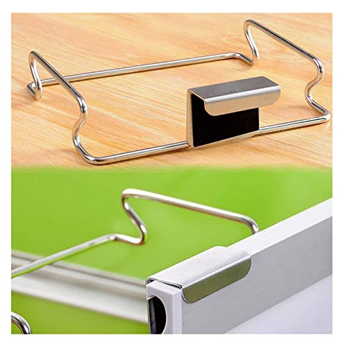 Large Stainless Steel Trash Bag Holder for Kitchen Cabinets Doors and Cupboards, Stainless Steel | The Storepaperoomates Retail Market - Fast Affordable Shopping