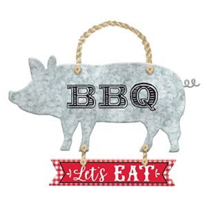 Amscan BBQ Metal Hanging Sign, 1 Pc, Multicolor
