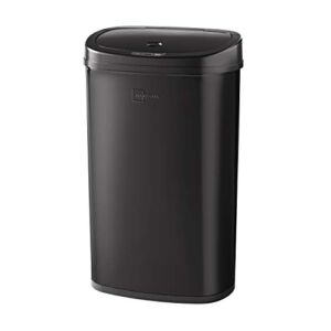 Trash Mainstays Motion Sensor Can, 13.2 Gallon, Stainless Steel (Black)