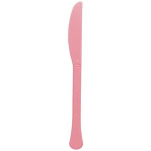 New Pink Premium Plastic Knives | Pack of 20