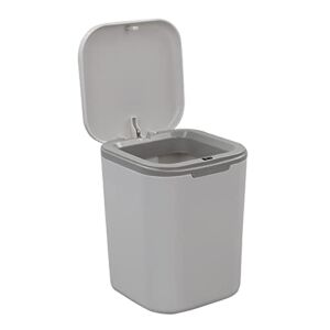 HOMMP Recycled Tiny Desktop Trash Can, Car Waste Can, 0.5 Gallon (Gray)