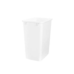 Rev-A-Shelf RV-35-52 35 Quart Plastic Replacement Trash Bin Waste Container for Pull Out Waste Systems, White