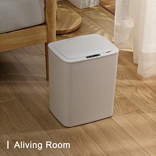 Automatic Touchless Trash Can,WOOW DEPOT 3.7 Gallon Smart Infrared Motion Sensor Garbage Bin with Lid,Waterproof Induction Trash Bin for Kitchen Bathroom Office,White | The Storepaperoomates Retail Market - Fast Affordable Shopping